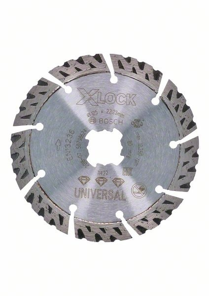 Алмазный диск универсальный BOSCH Best for Hard Ceramic X-LOCK 125x2,4x22,23 по керамике